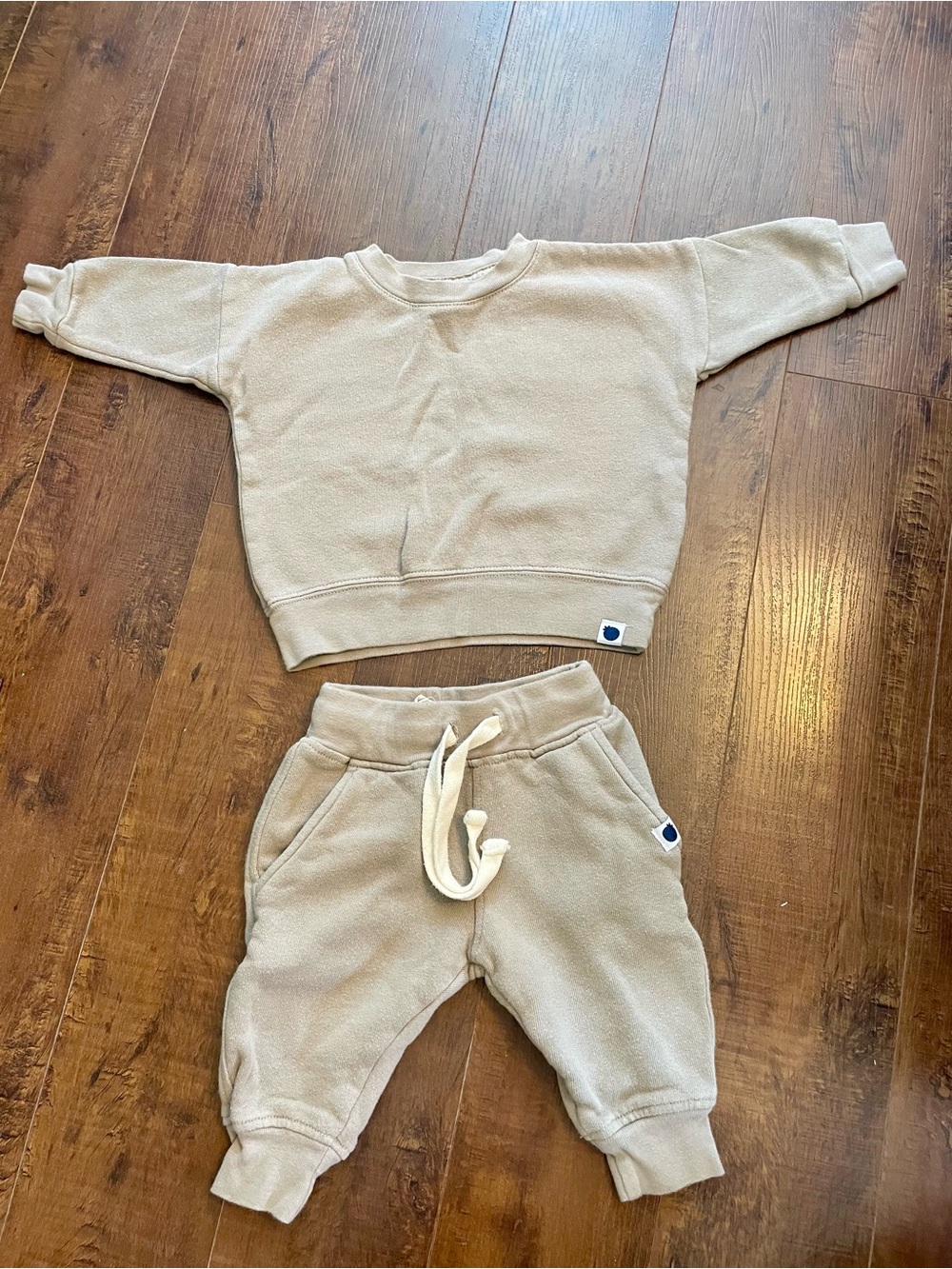 Blueberri Baby Neutral Taupe Sweatshirt & Joggers Set
